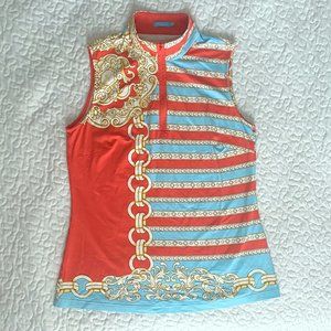 J. Mclaughlin Equestrian Golf Tennis Sleeveless Top Size XS